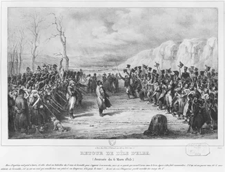 Napoleon I returning from Elba on 6th March 1815